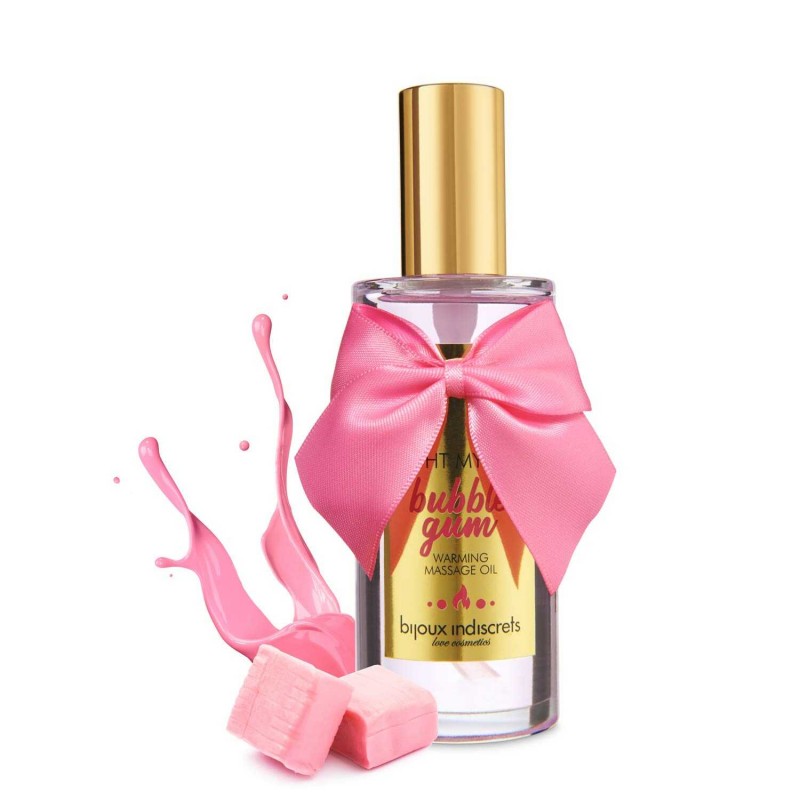 BIJOUX DISCRET- Light my fire Bubblegum huile de massage chauffante - MONT' A BORD SHOP